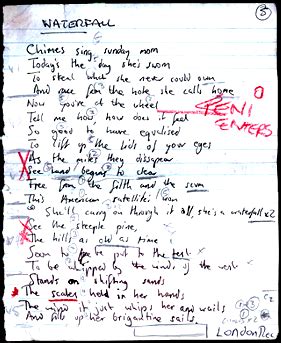 waterfall lyrics meaning|The Stone Roses .